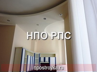 двухуровневые натяжные потолки фото