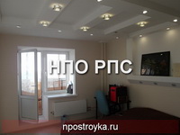 двухуровневые натяжные потолки фото