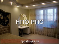 двухуровневые натяжные потолки фото