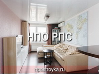 глянцевый натяжной потолок фото