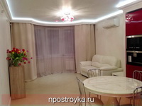 Парящий натяжной потолок фото