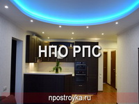 Парящий натяжной потолок фото