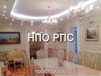двухуровневые натяжные потолки фото