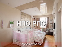 двухуровневые натяжные потолки фото