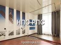 глянцевый натяжной потолок фото